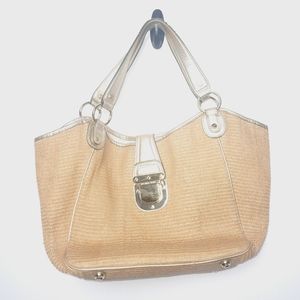 MICHAEL KORS Woven Tote Handbag